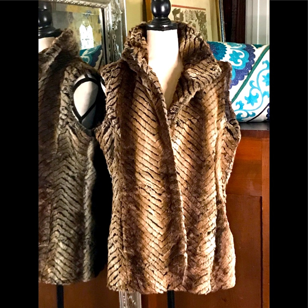 Via Spiga faux fur vest from Nordstrom